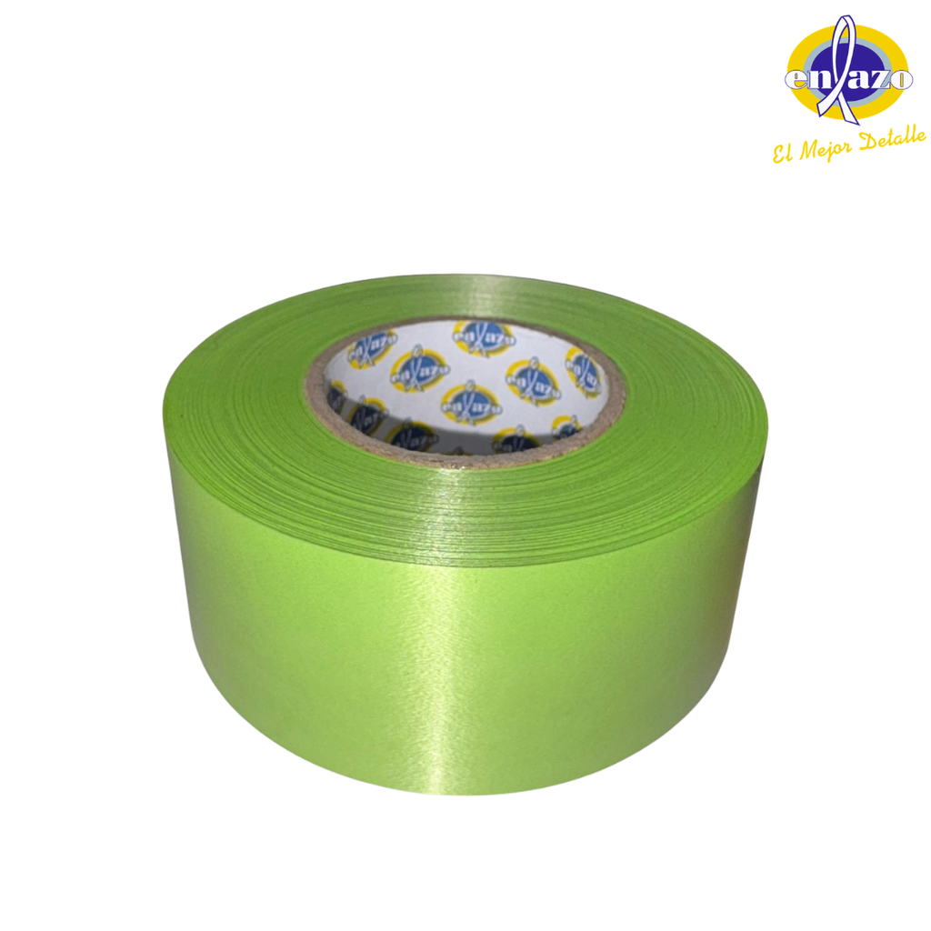 CINTA LISA 32MM VERDE LIMON R30Y