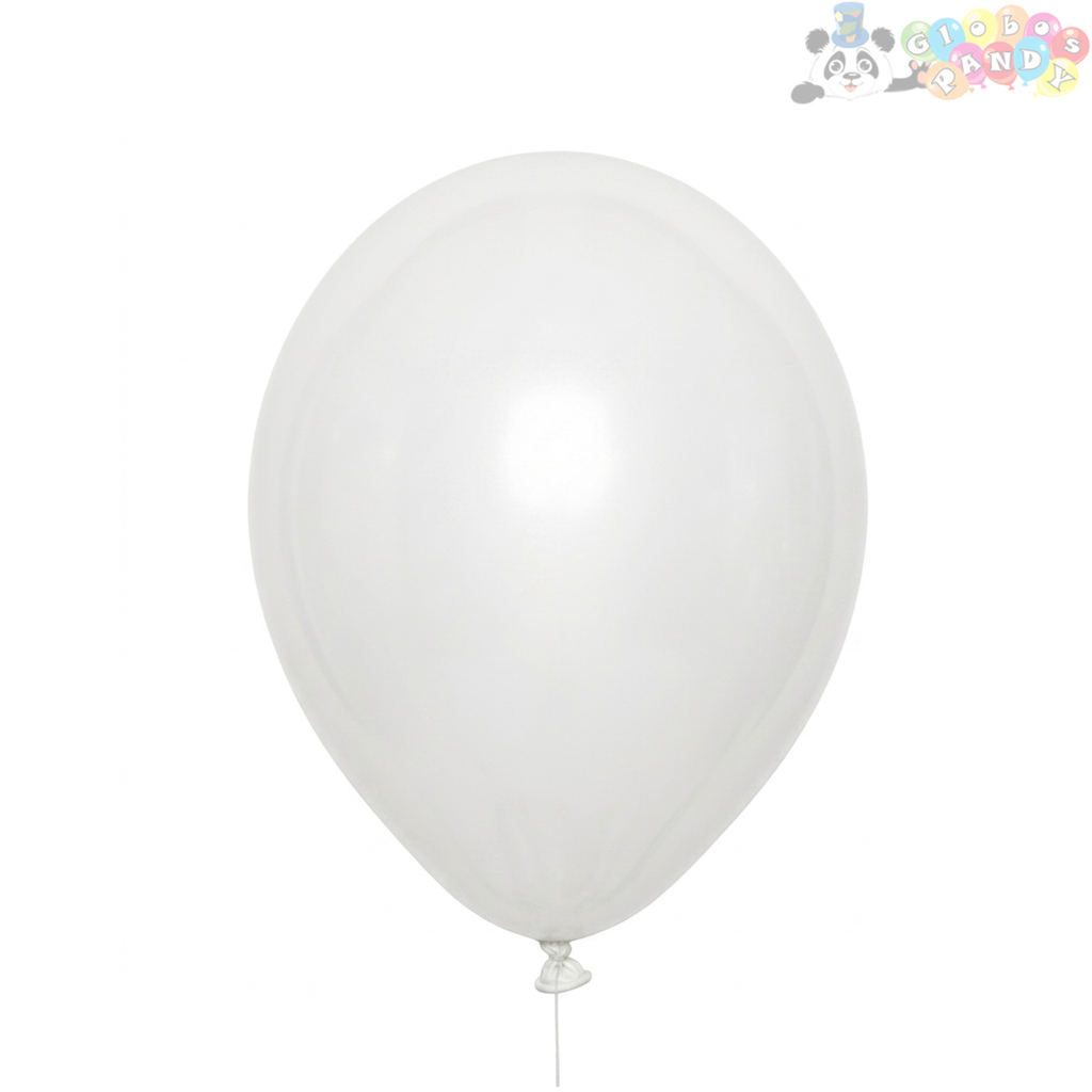 GLOBO LATEX PANDY 7"+ BLANCO 1.5 BOL100u