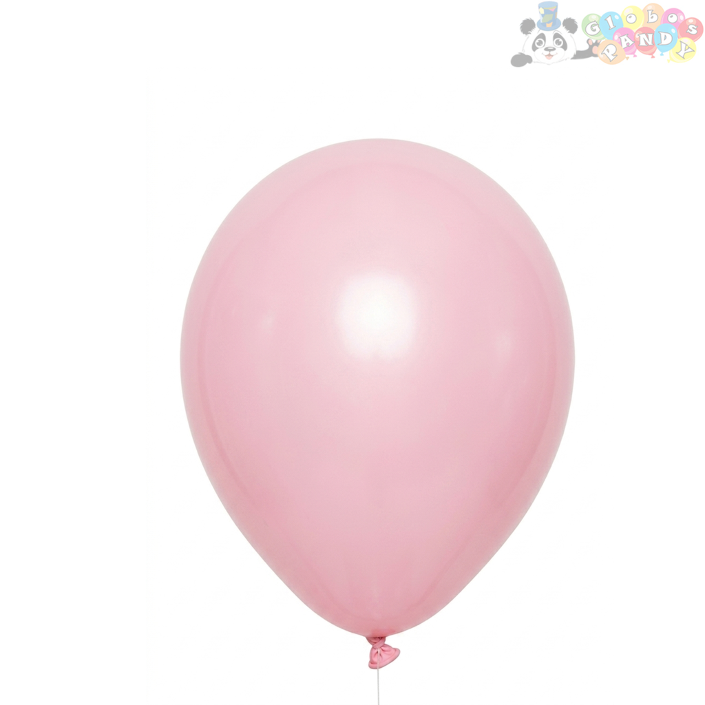 GLOBO LATEX PANDY 7"+ ROSA 1.5 BOL100u