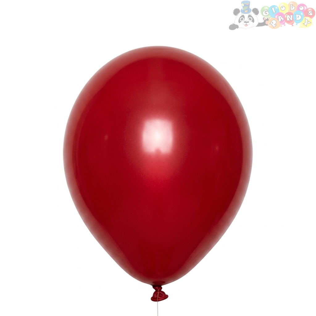 GLOBO LATEX PANDY 9" ROJO 1.8 BOL100u