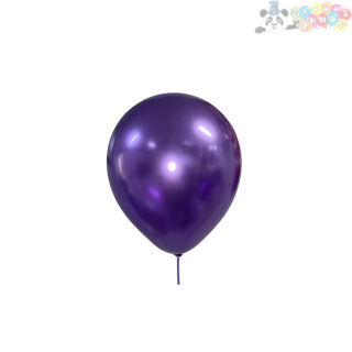 GLOBO LATEX PANDY CROMADO 5" MORADO BOL100u