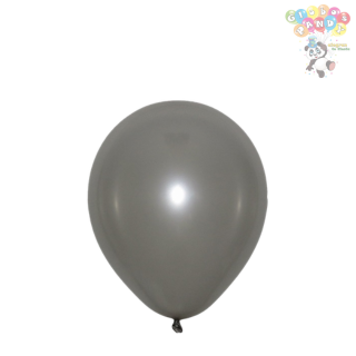 GLOBO LATEX PANDY METALICO 9" PLATA 1.8 BOL100u