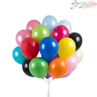 [BLLC0-07S100] GLOBO LATEX PANDY 7"+ SURTIDOS 1.5 BOL100u