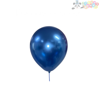 [BLLCR0-0506] GLOBO LATEX PANDY CROMADO 5" AZUL BOL100u