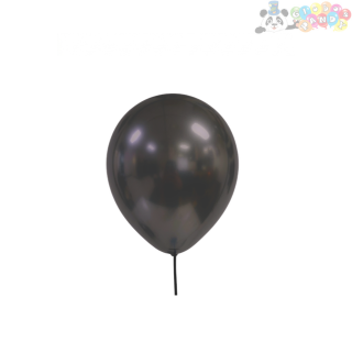 [BLLCR0-0527] GLOBO LATEX PANDY CROMADO 5" NEGRO BOL100u