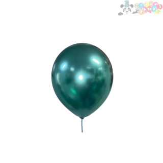 [BLLCR0-0511] GLOBO LATEX PANDY CROMADO 5" VERDE BOL100u