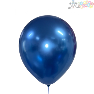 [BLLCR0-0706] GLOBO LATEX PANDY CROMADO 7" AZUL BOL100u